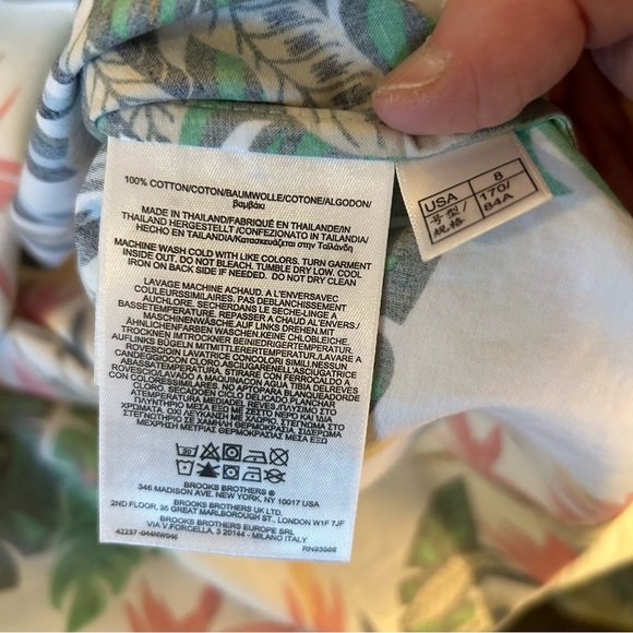 Brooks Brothers Tropical Cotton Tunic Top. Size 8. - Picture 12 of 14
